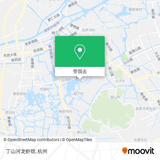 丁山河龙虾馆地图