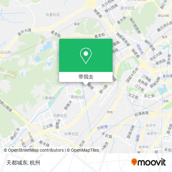 天都城东地图