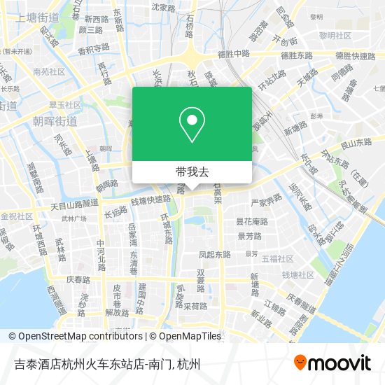 吉泰酒店杭州火车东站店-南门地图