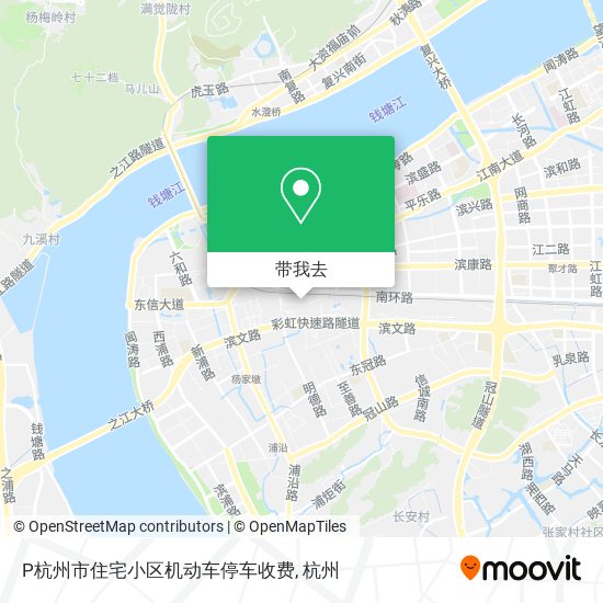 P杭州市住宅小区机动车停车收费地图