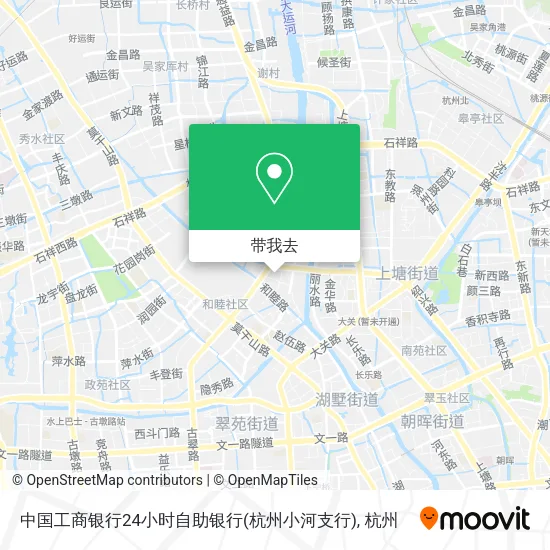 中国工商银行24小时自助银行(杭州小河支行)地图
