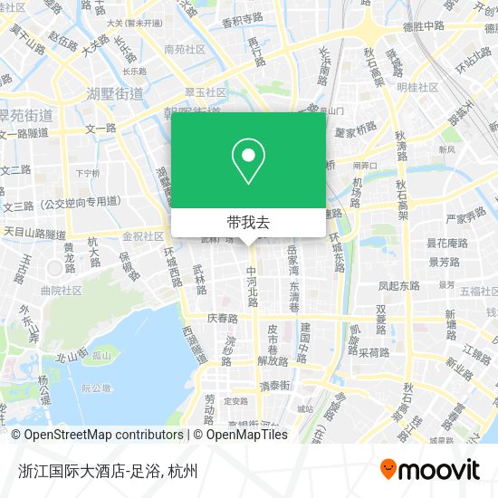 浙江国际大酒店-足浴地图