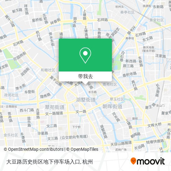 大豆路历史街区地下停车场入口地图