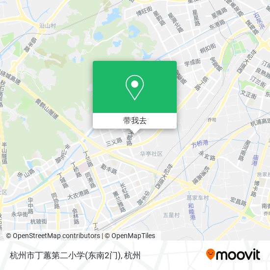 杭州市丁蕙第二小学(东南2门)地图