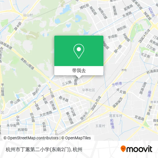 杭州市丁蕙第二小学(东南2门)地图