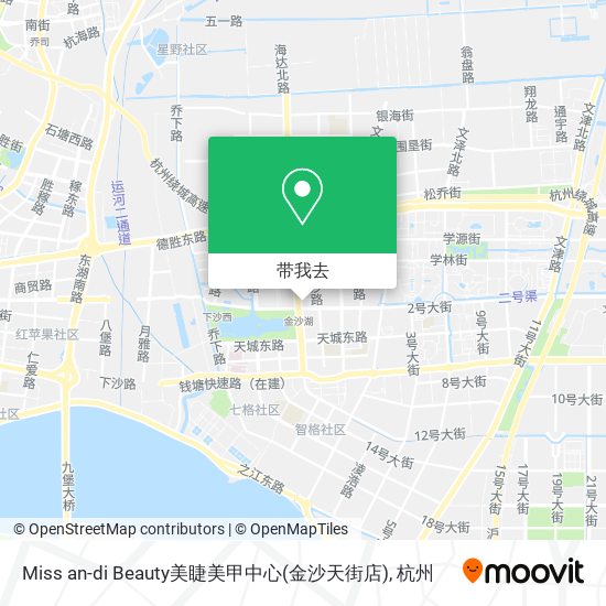 Miss an-di Beauty美睫美甲中心(金沙天街店)地图