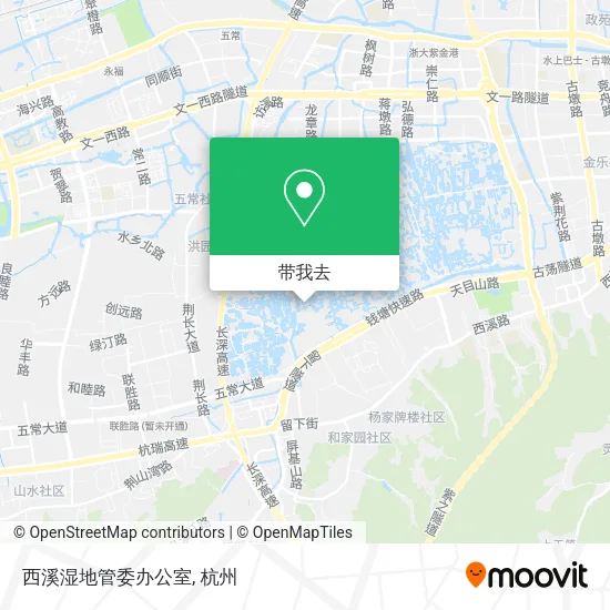 西溪湿地管委办公室地图