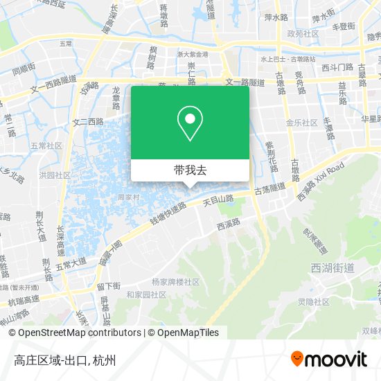 高庄区域-出口地图