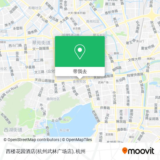 西楼花园酒店(杭州武林广场店)地图