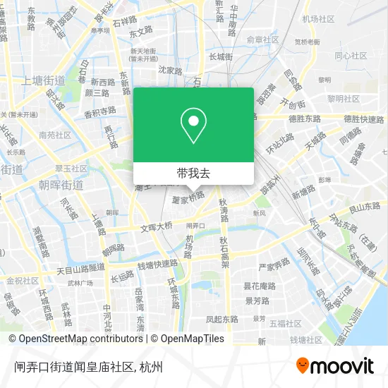 闸弄口街道闻皇庙社区地图