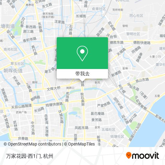 万家花园-西1门地图