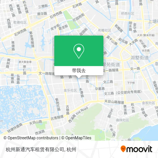 杭州新通汽车租赁有限公司地图