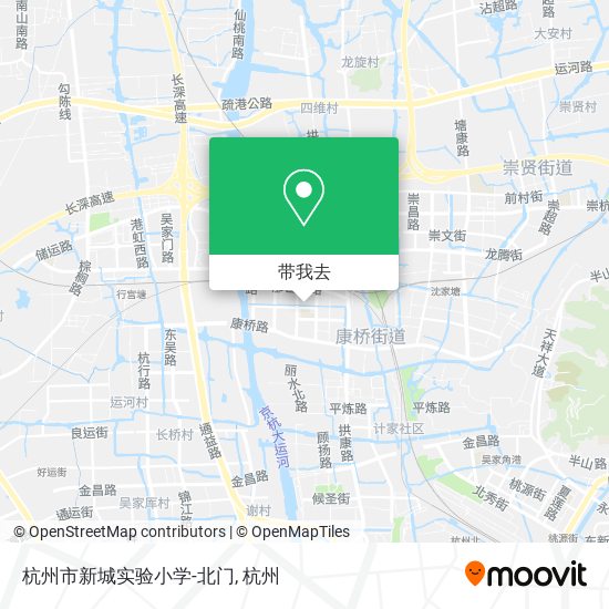 杭州市新城实验小学-北门地图