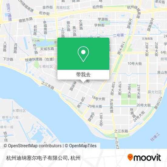 杭州迪纳塞尔电子有限公司地图