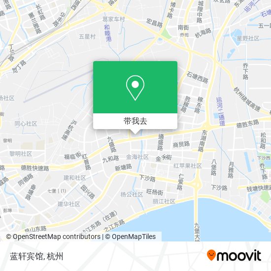 蓝轩宾馆地图