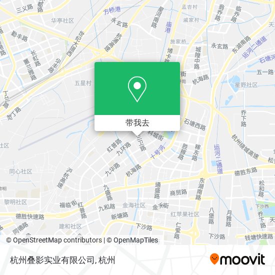杭州叠影实业有限公司地图