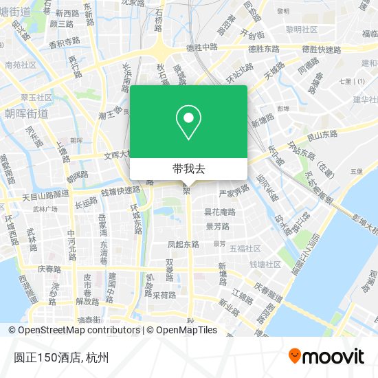 圆正150酒店地图