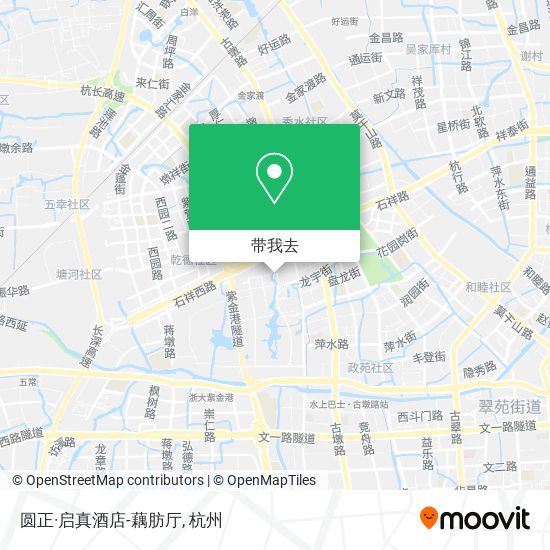 圆正·启真酒店-藕肪厅地图