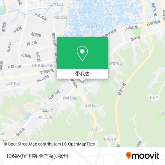 136路(留下南-金莲桥)地图