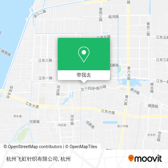 杭州飞虹针织有限公司地图