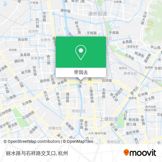 丽水路与石祥路交叉口地图