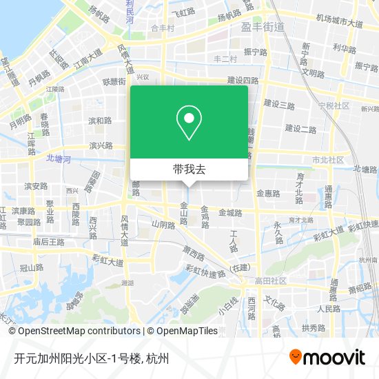 开元加州阳光小区-1号楼地图