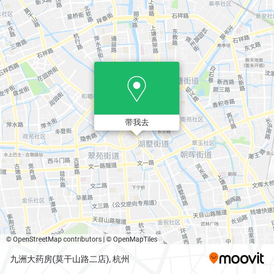 九洲大药房(莫干山路二店)地图