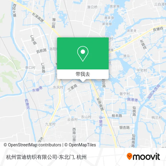 杭州雷迪纺织有限公司-东北门地图