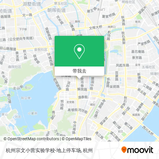 杭州宗文小营实验学校-地上停车场地图