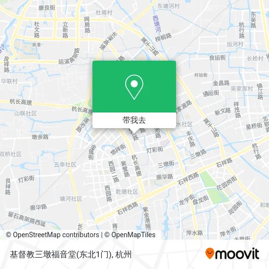 基督教三墩福音堂(东北1门)地图
