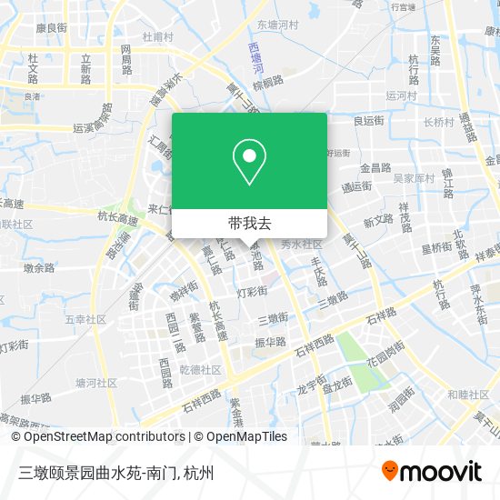 三墩颐景园曲水苑-南门地图