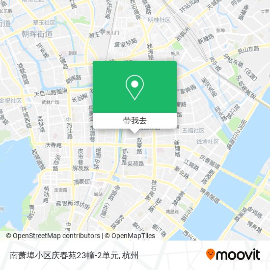 南萧埠小区庆春苑23幢-2单元地图