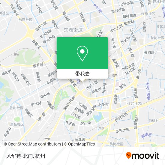 风华苑-北门地图