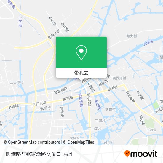 圆满路与张家墩路交叉口地图