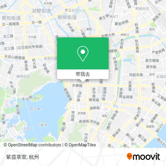 紫霞茶室地图