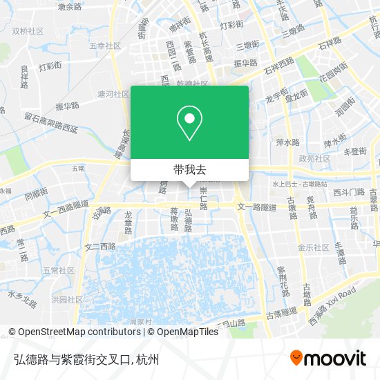 弘德路与紫霞街交叉口地图