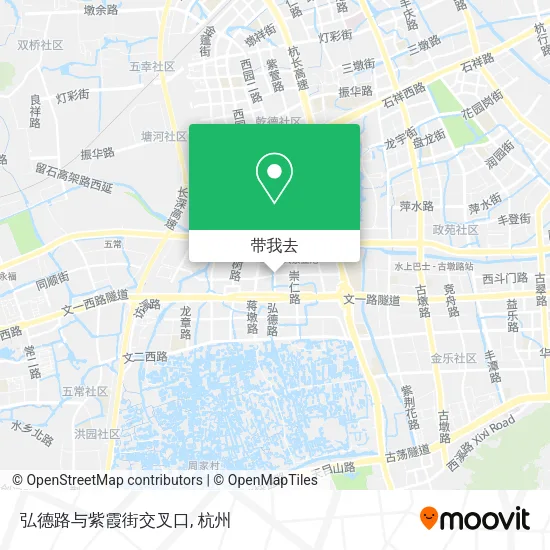 弘德路与紫霞街交叉口地图