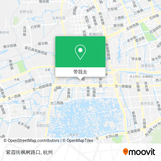 紫霞街枫树路口地图