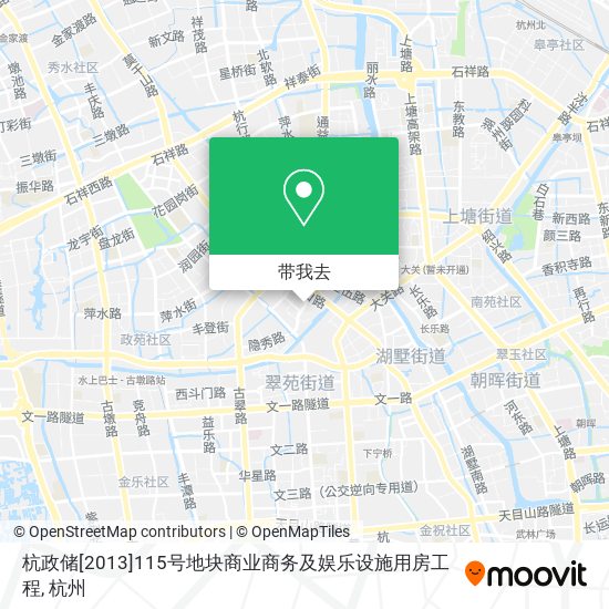 杭政储[2013]115号地块商业商务及娱乐设施用房工程地图
