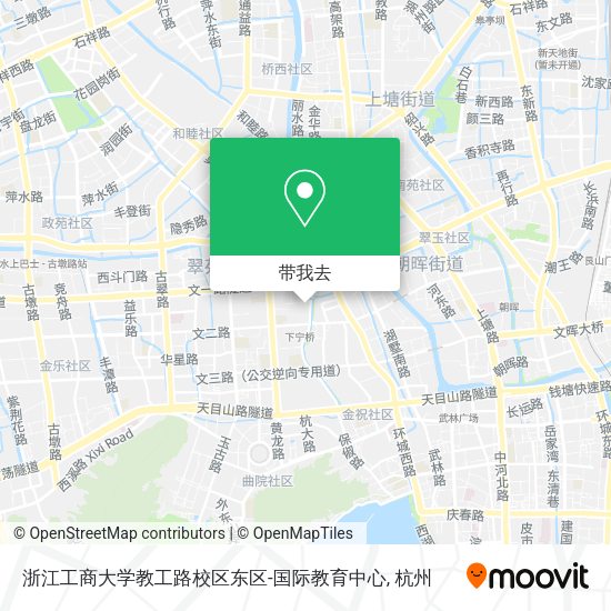 浙江工商大学教工路校区东区-国际教育中心地图