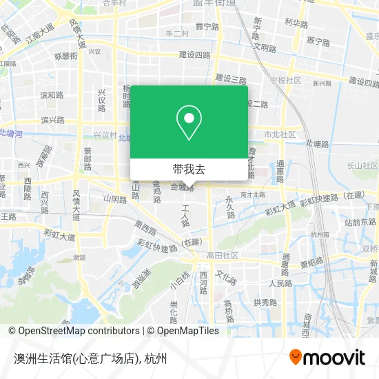 澳洲生活馆(心意广场店)地图
