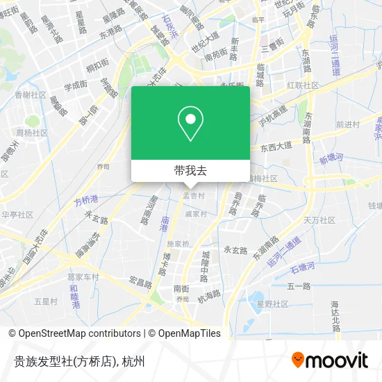 贵族发型社(方桥店)地图