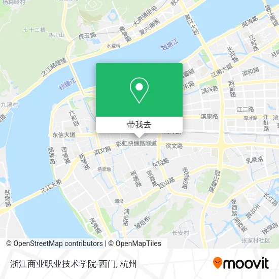 浙江商业职业技术学院-西门地图