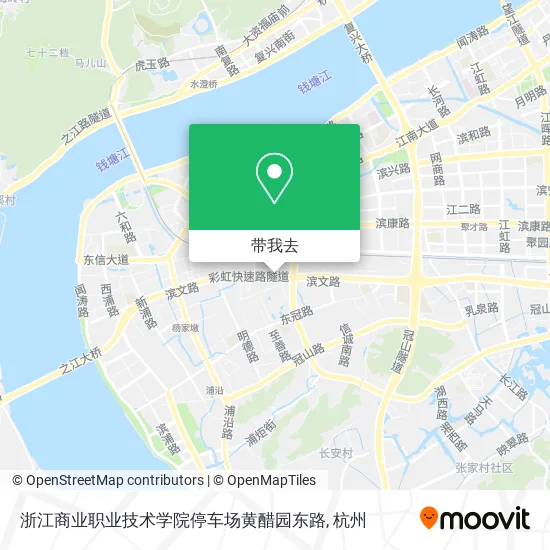 浙江商业职业技术学院停车场黄醋园东路地图