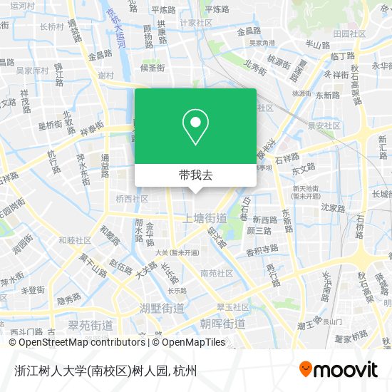 浙江树人大学(南校区)树人园地图