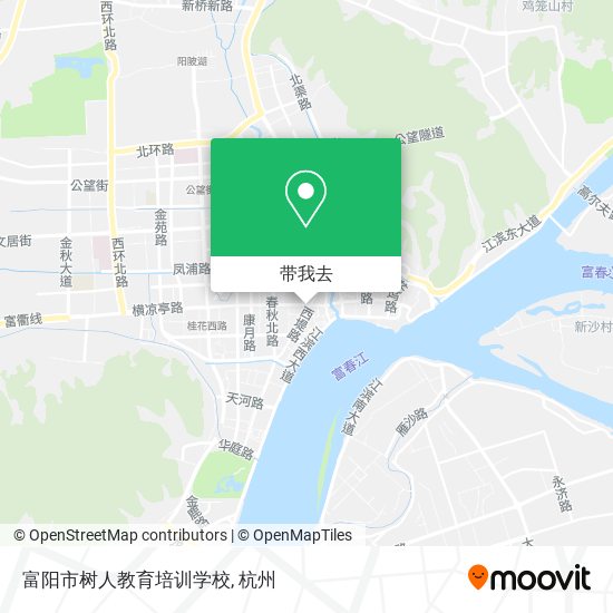 富阳市树人教育培训学校地图