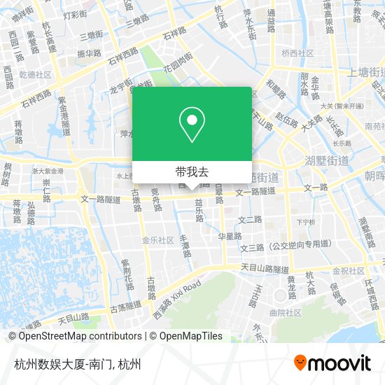 杭州数娱大厦-南门地图