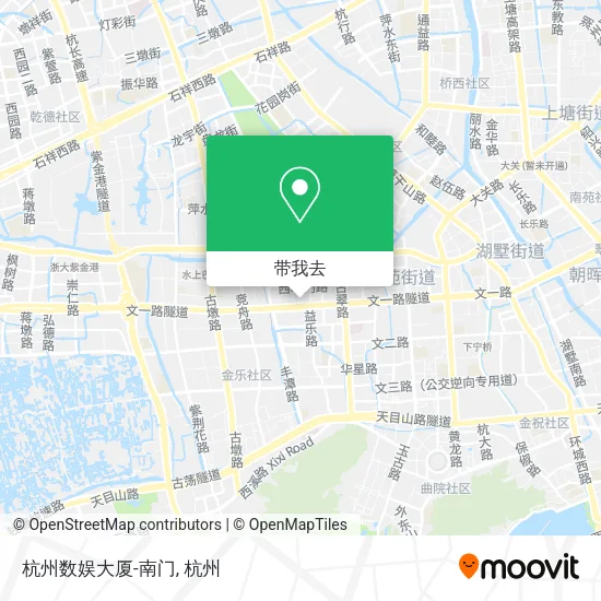 杭州数娱大厦-南门地图