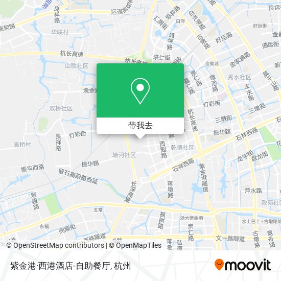 紫金港·西港酒店-自助餐厅地图