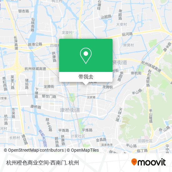 杭州橙色商业空间-西南门地图